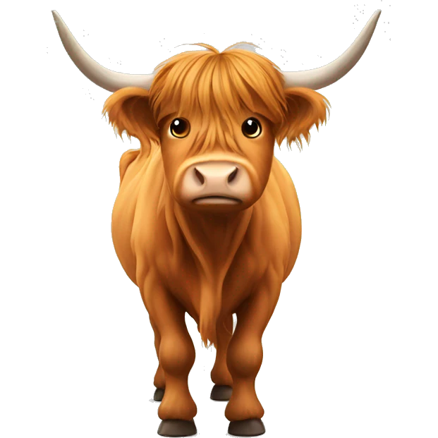 Highland cow  emoji