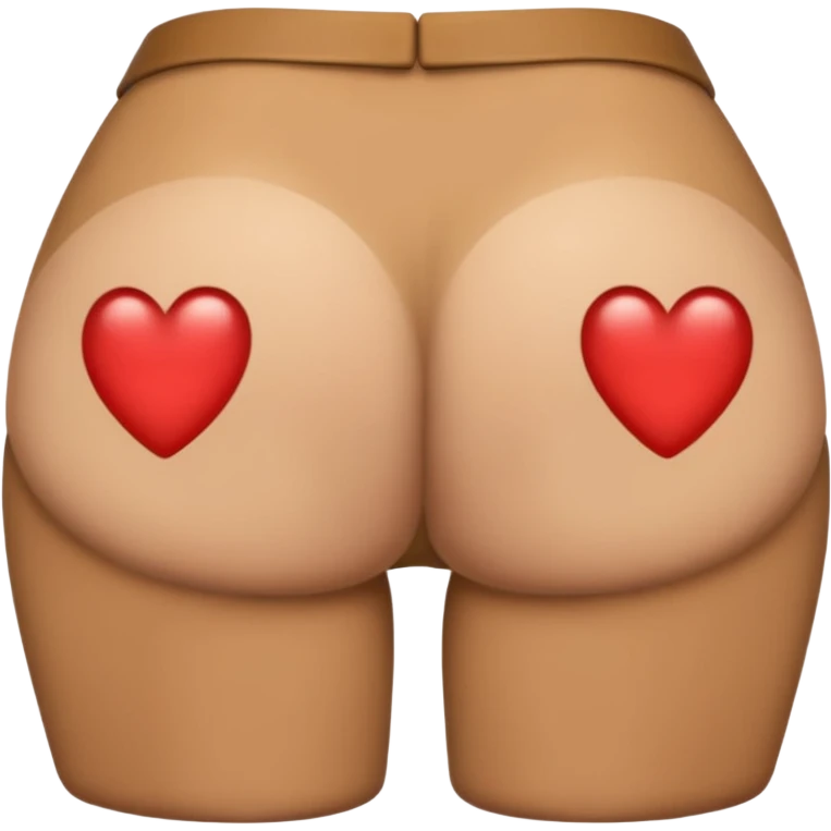 Make emoji with big butt emoji