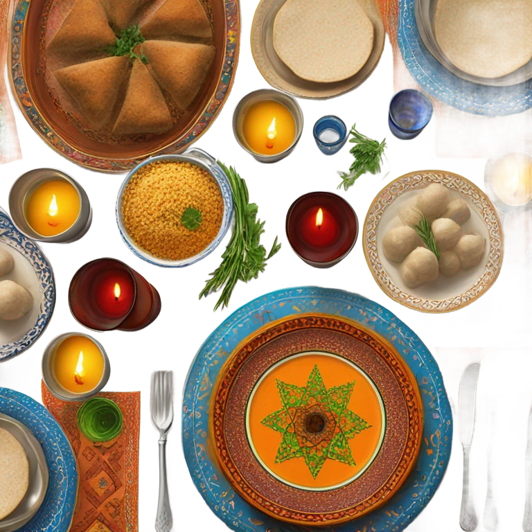 Moroccan Shabbat dinner  emoji