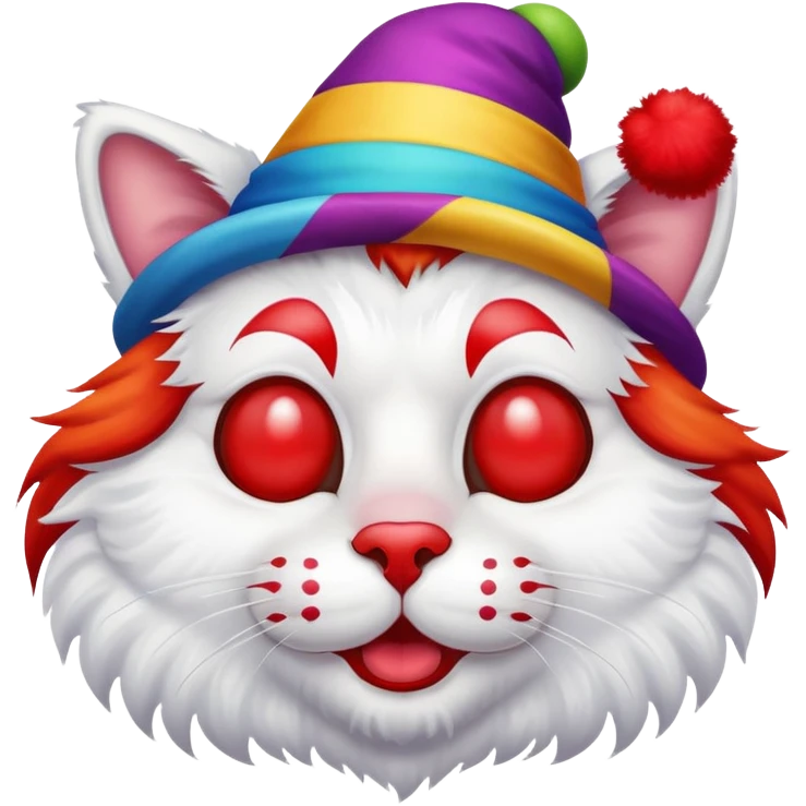 Cat clown  emoji