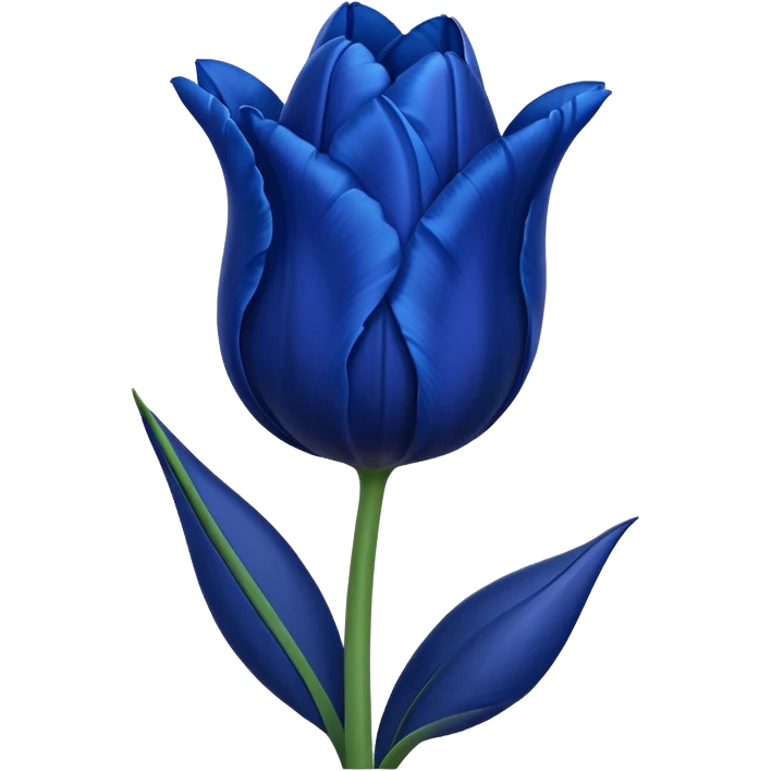 Dark blue tulip emoji