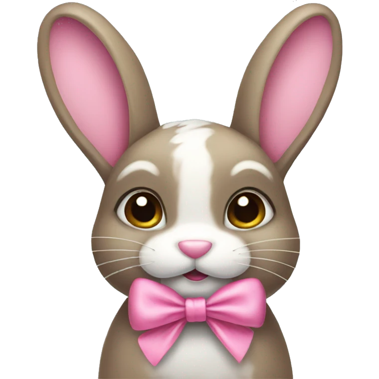 Bunny with pink bow emoji