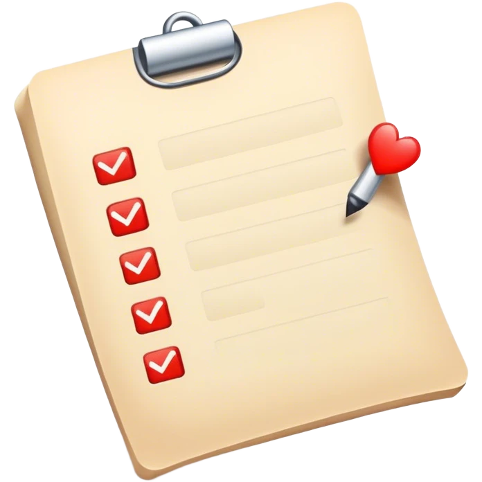 a form with lots of check boxes emoji