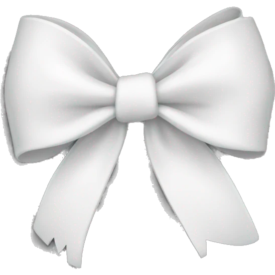 White bow emoji