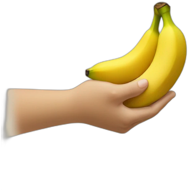 hand holding banana  emoji