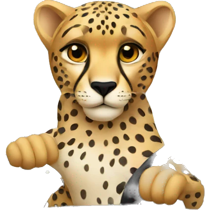 cheetah driving a car emoji