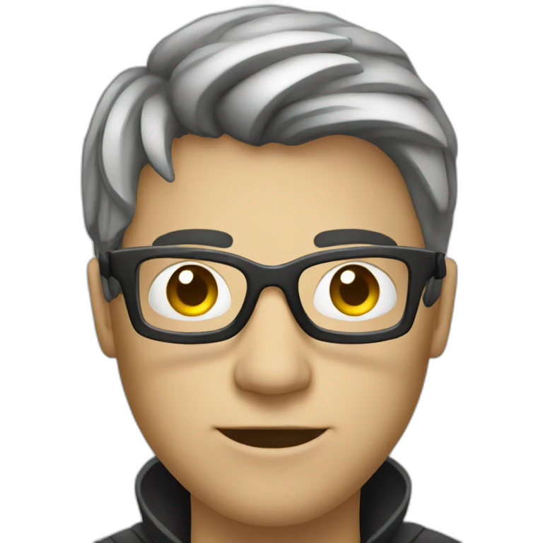 Hacker He has a computer   emoji