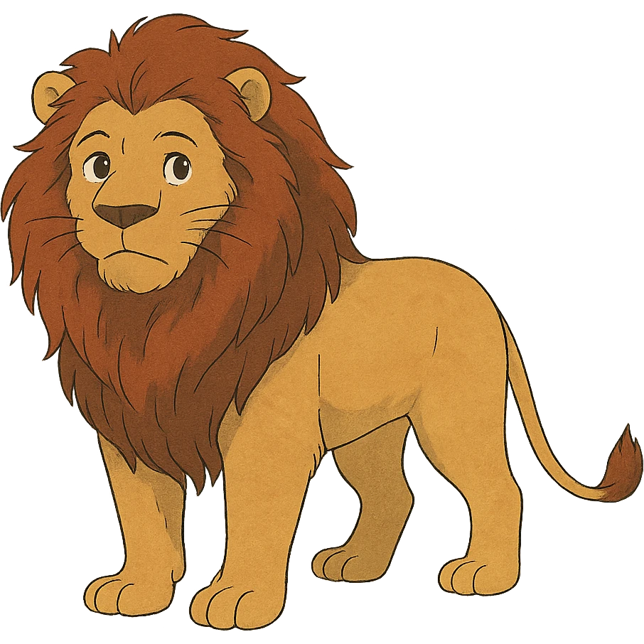 ghibli style lion emoji