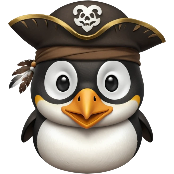pirate crew member penguin emoji