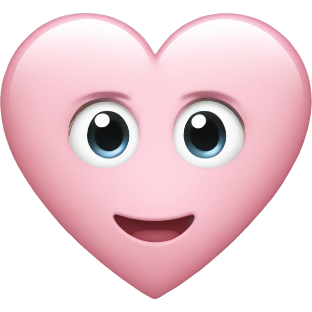 Light pink heart emoji