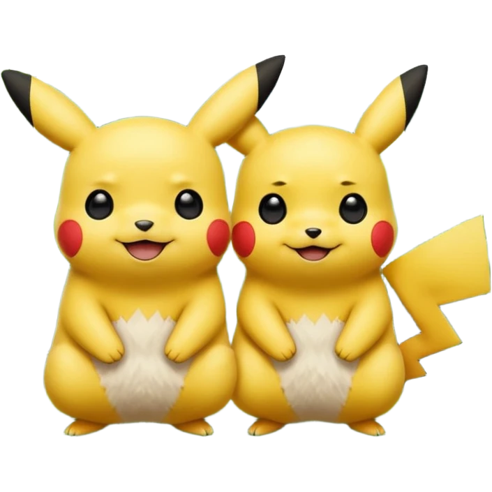 Pickachu and Kung fu panda  emoji