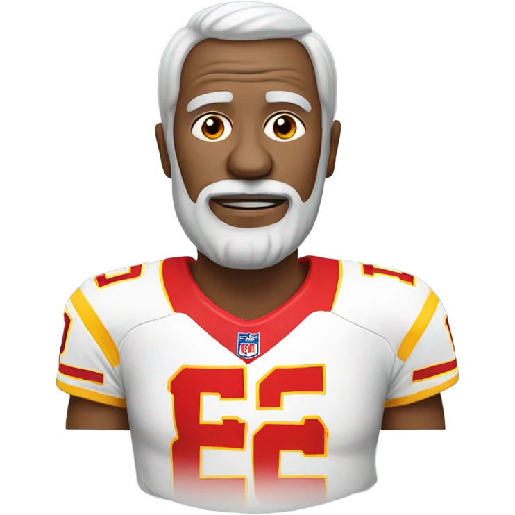 old man in black KC chiefs shirt emoji