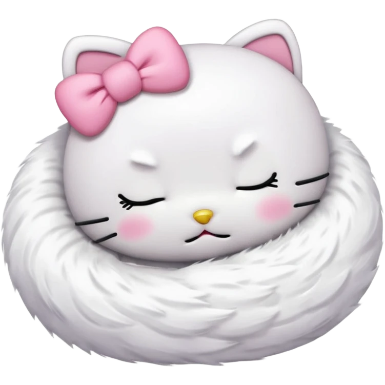 Hello kitty sleeps emoji