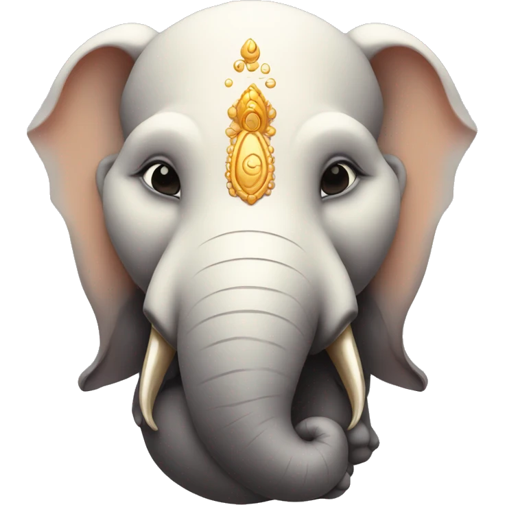 Ganesha cieluta negro emoji