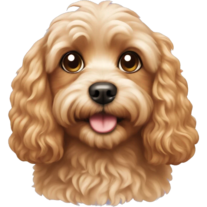 Cavapoo dog emoji