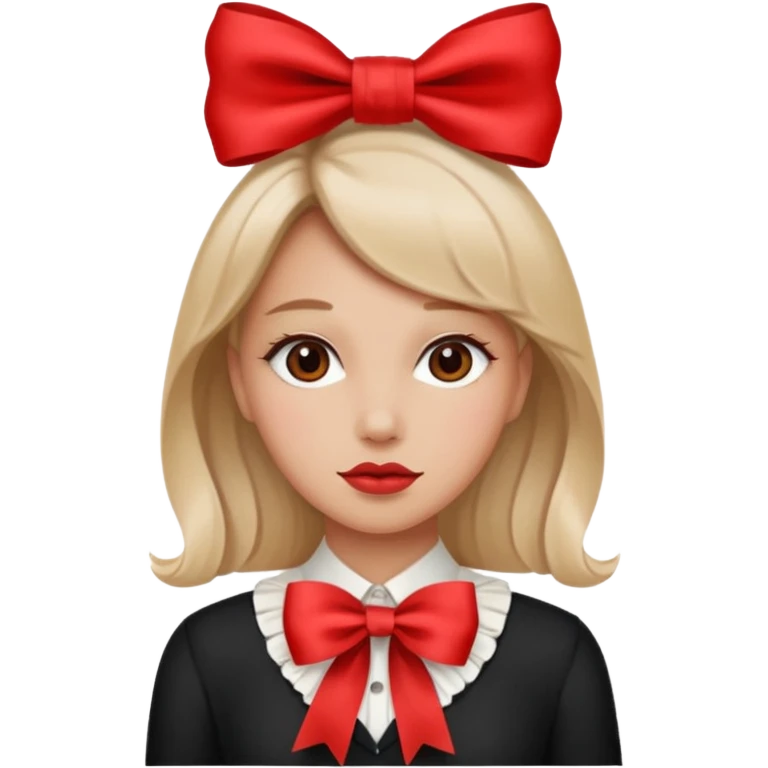 👩‍🦱🎀 emoji