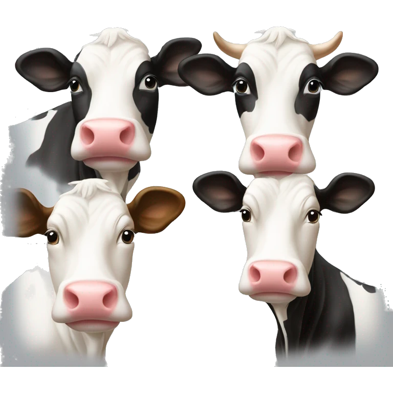 holstein and jersey cow mixed emoji