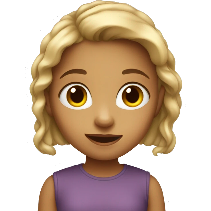 cute little girl emoji