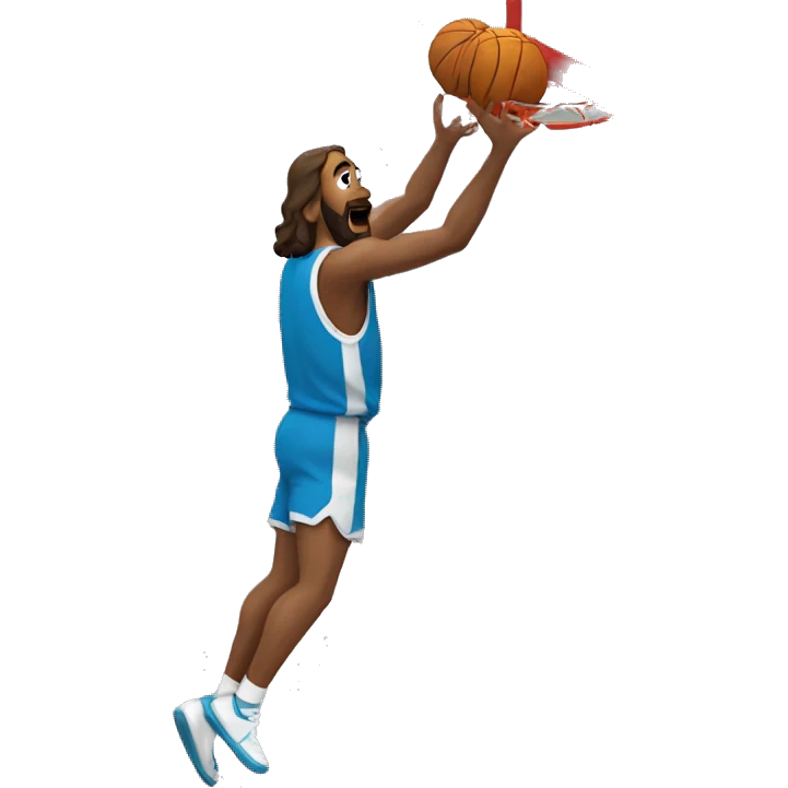 Jesus dunking emoji