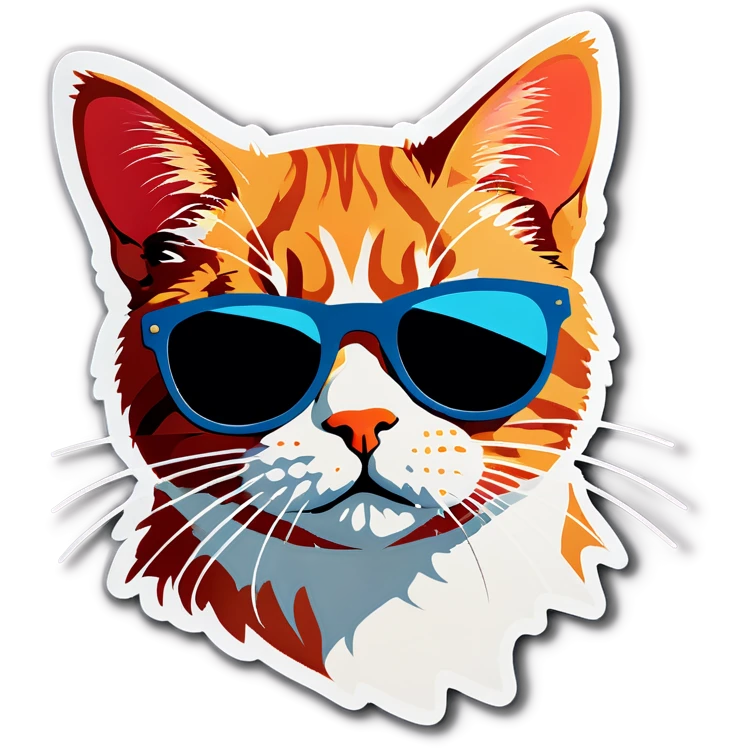 Cat with sunglasses emoji
