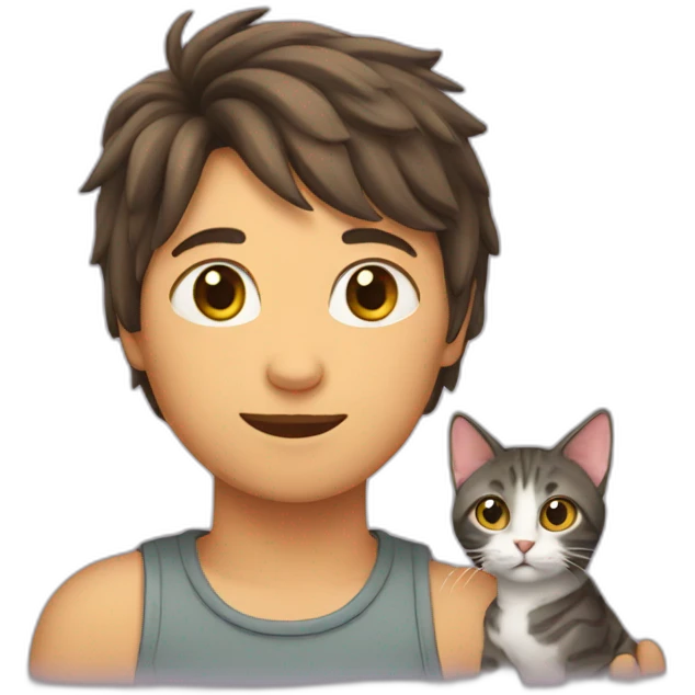 cat with human emoji