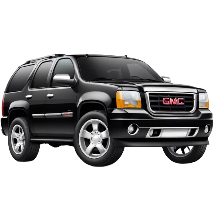 Black gmc suv emoji