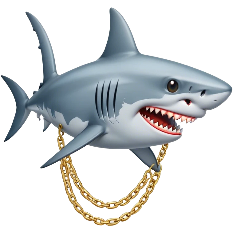 Shark with drip emoji