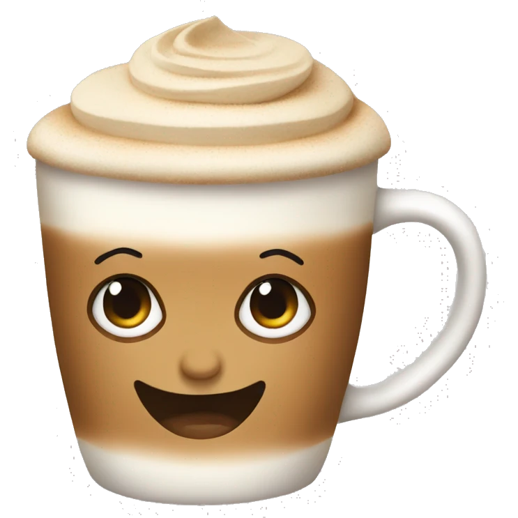 Pretty latte emoji