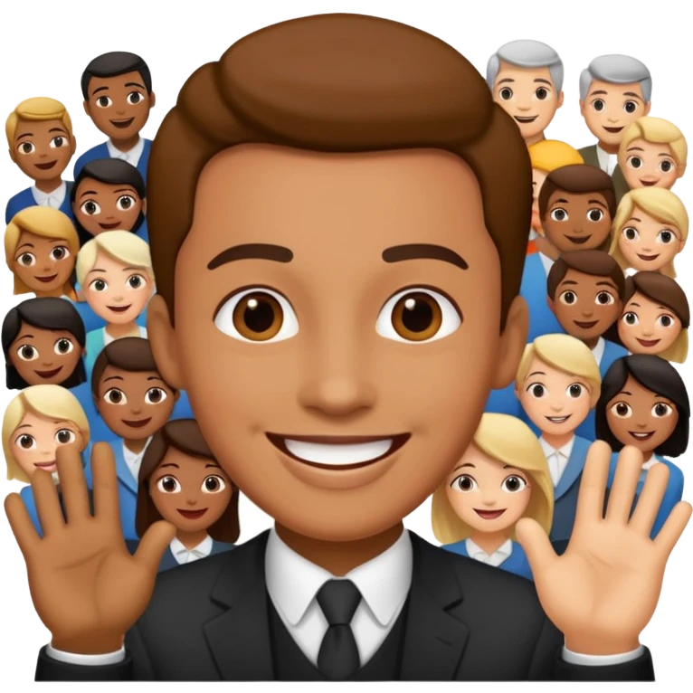 a famous artist collaborates with the audience emoji