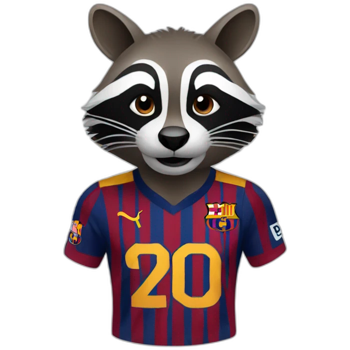raccoon-barça emoji