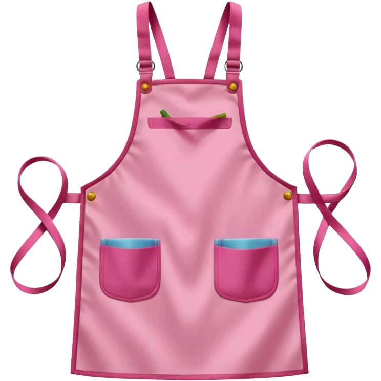 Pink apron emoji