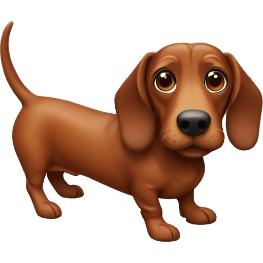 Brown sausage dog  emoji