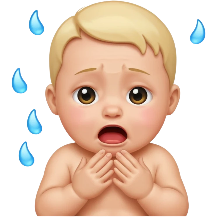 Loud baby emoji