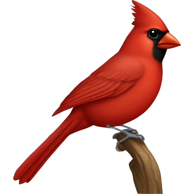 Male cardinal  emoji