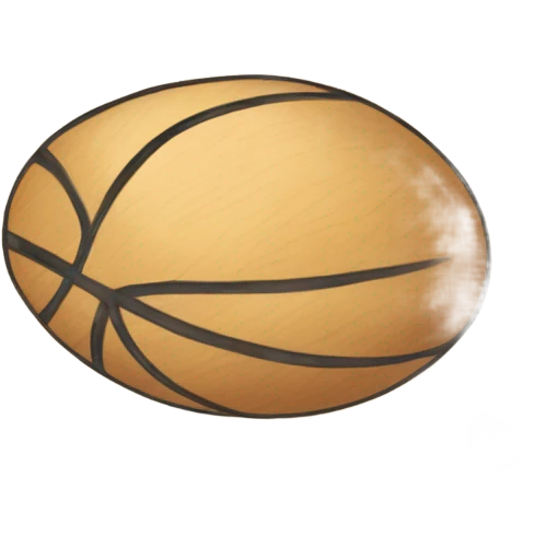 a drawing of a ball in the floor of a school emoji