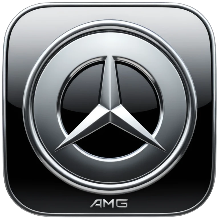 engine, amg logo, black emoji