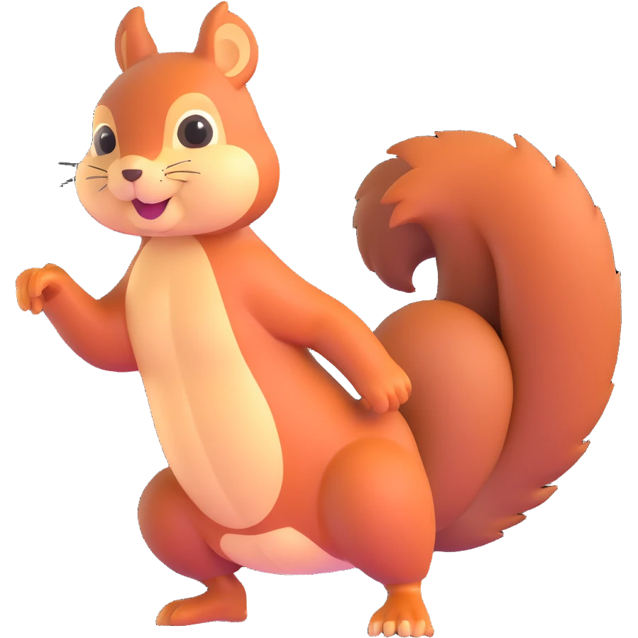 squirrel twerking emoji