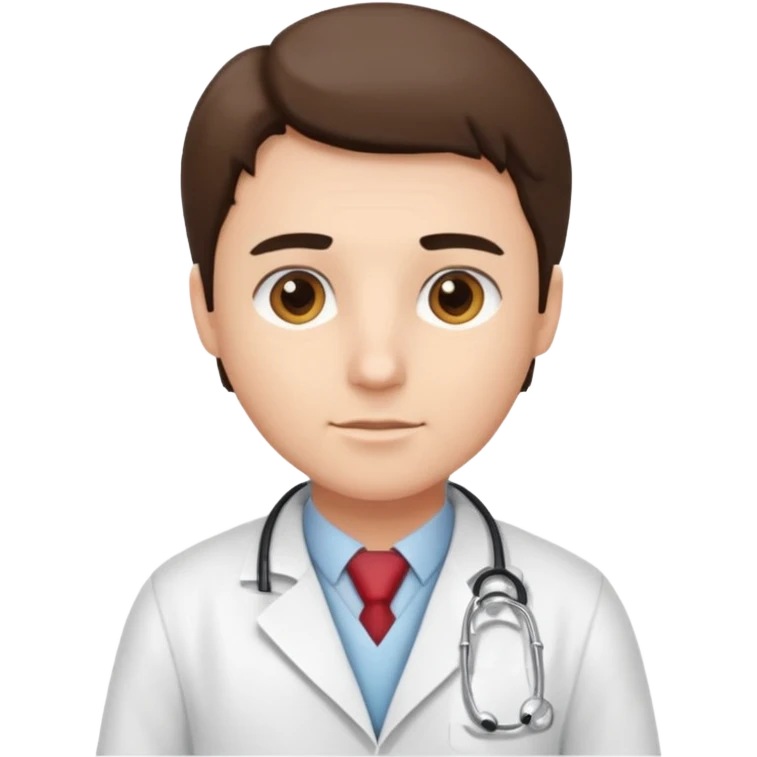 A doctor creating a protocol emoji
