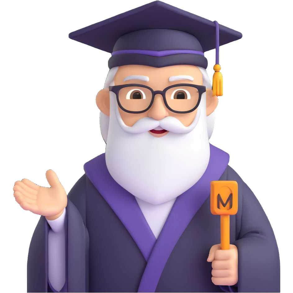 wise business mentor character emoji