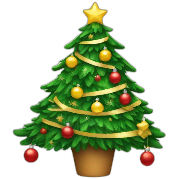 the decorating Christmas tree emoji