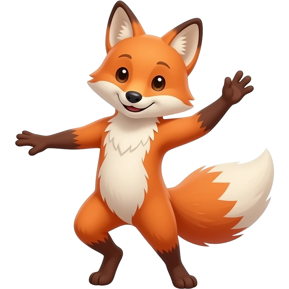 fox dancing emoji