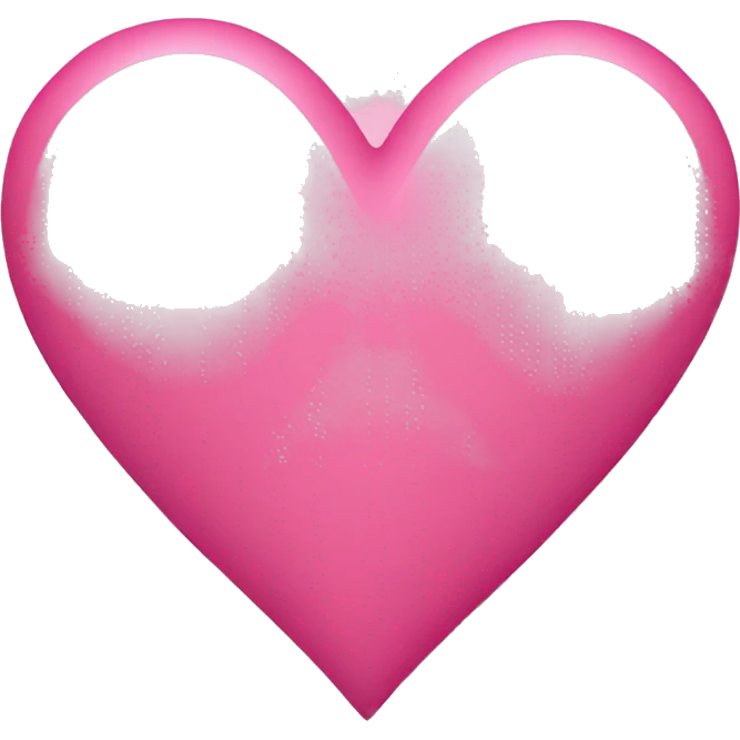 Pink love heart emoji