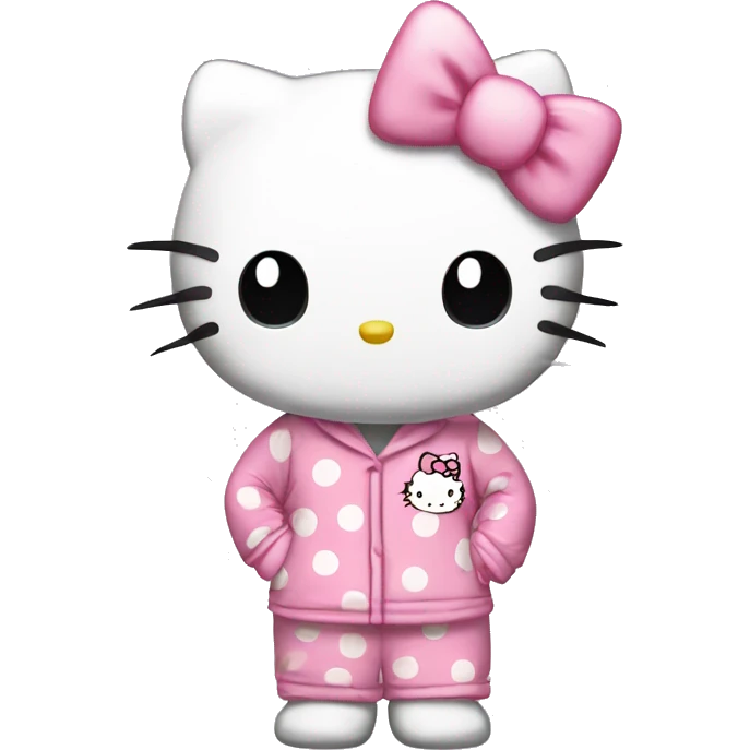 Hello Kitty en pyjama hello kitty  emoji