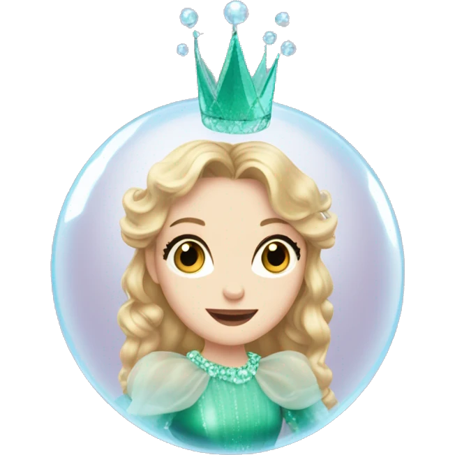 Glinda dans une bulle emoji
