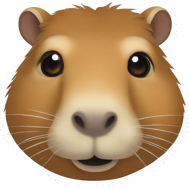 Capybara watching emoji