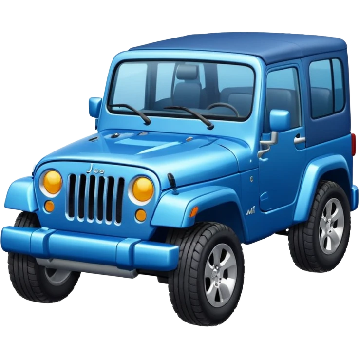 blue jeep emoji