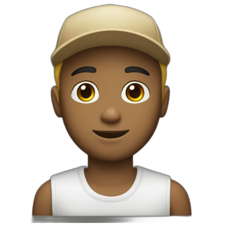 boyblond whit cap black emoji