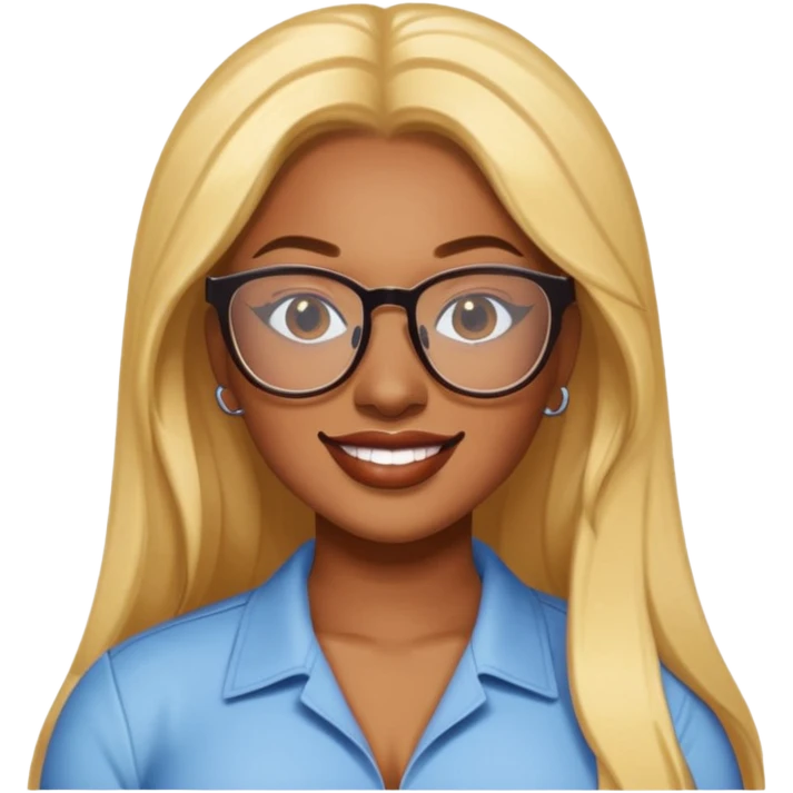Megan Thee Stallion wear glasses emoji