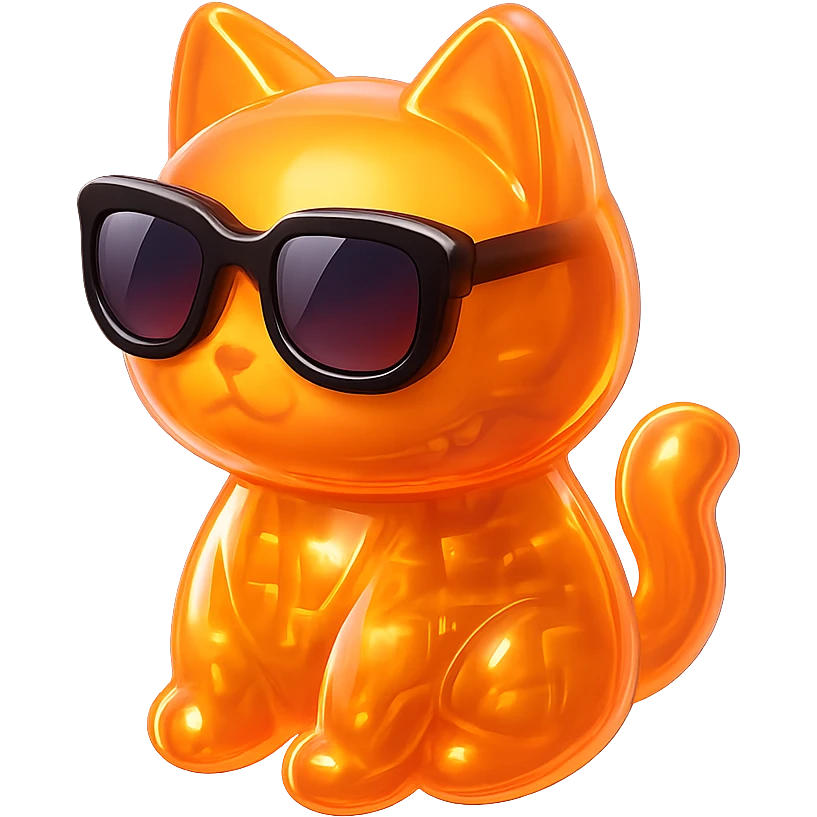 Cat wearing sunglasses emoji
