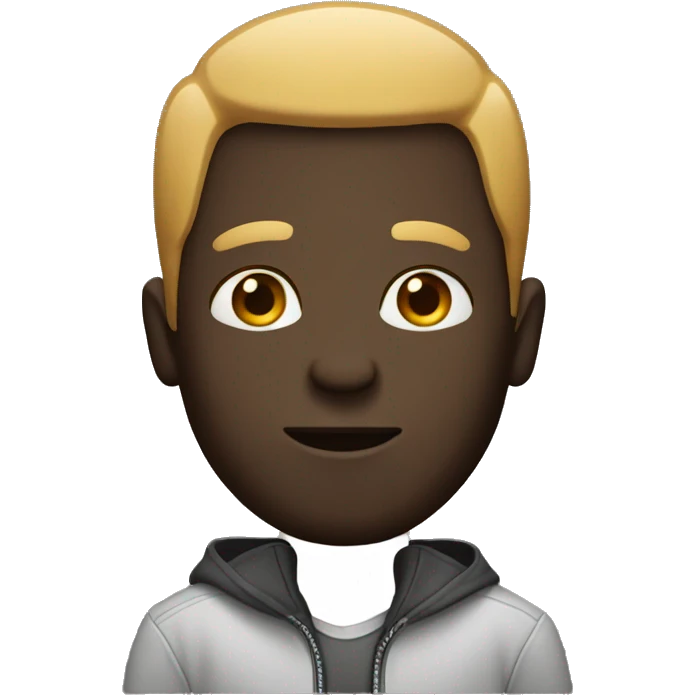 tall black man with high top emoji